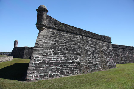 National monument Castillo de San Marcos in st Augustineのeditorial素材
