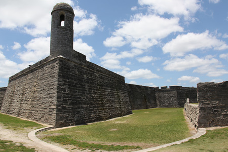 National monument Castillo de San Marcos in st Augustineのeditorial素材