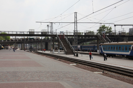 railway terminal in Kharkov cityのeditorial素材