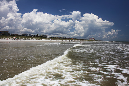 sunshine Florida beach in the summer timeの写真素材