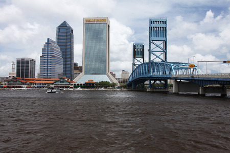downtown of Jacksonville Floridaのeditorial素材