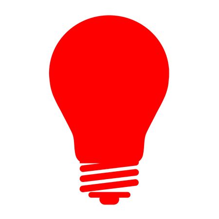 bulb on white のイラスト素材