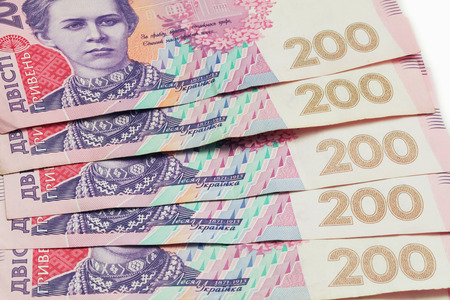 Ukrainian banknoteの写真素材