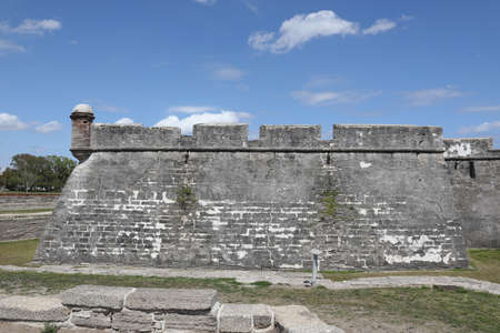 The Castillo de San Marcos is the oldest masonry fort in the continental United States, located on the western shore of Matanzas Bay in the city of St. Augustine, Florida.のeditorial素材