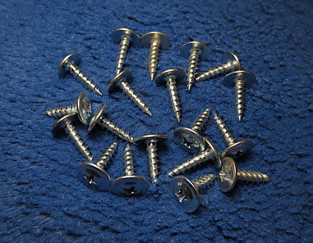 Self-tapping screws for construction, for wood, metal, cardboard.の写真素材