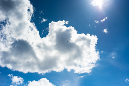 sergiev_posad.  Nature_of_moscow_region_summer_2018,The beauty of Russian nature, natural parks of the Moscow region,Beautiful sky with clouds lit by the sunの写真素材