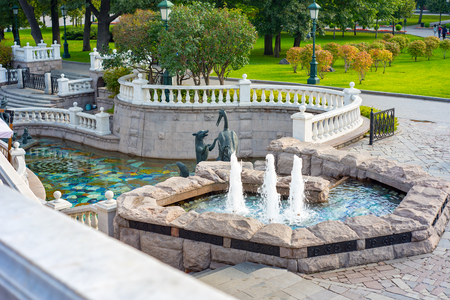 City the Moscow region, Manezhnaya street Moscow.Russia.の写真素材