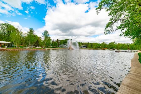 City the Moscow .Fountainの写真素材