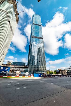 City the Moscow .Moscow international business center Moscow-city. Neva Towers â high-rise complex.Russia.2019の写真素材