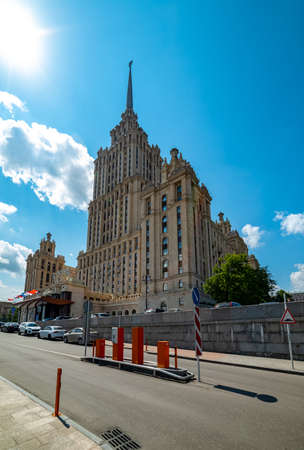 City the Moscow .view of hotel Ukraineのeditorial素材