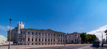 City the Moscow .view of the Manor of Ya. P. Shakhovsky - I.I. Krause - Osipovsky,Reception House of the Government of the Russian Federation, in Moscow.Russia.2019のeditorial素材