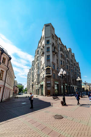 City the Moscow .view of the Central House of Actor named after A. A. Yablochkina, in Moscow.Russia.2019のeditorial素材