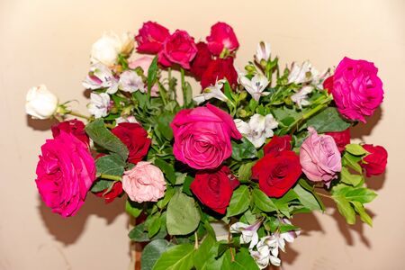 Beautiful Bouquet of Roses,wonderful aroma of flowers.Russia.2019の写真素材