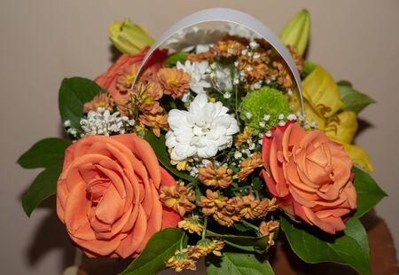 Beautiful Bouquet of Roses,wonderful aroma of flowers.Russia.2019の写真素材
