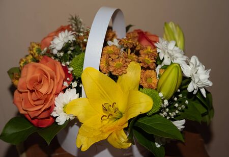 Beautiful Bouquet of Roses,wonderful aroma of flowers.Russia.の写真素材