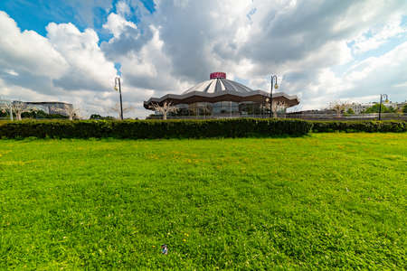City the Moscow .view of the Great Moscow Circus, Vernadsky Avenue.Russia.2019のeditorial素材