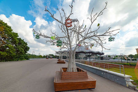 City the Moscow .view of the Great Moscow Circus, Vernadsky Avenue.Russia.2019のeditorial素材