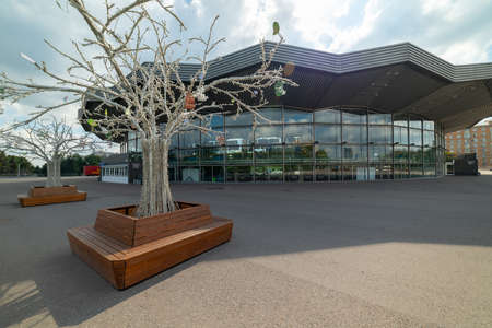 City the Moscow .view of the Great Moscow Circus, Vernadsky Avenue.Russia.2019のeditorial素材