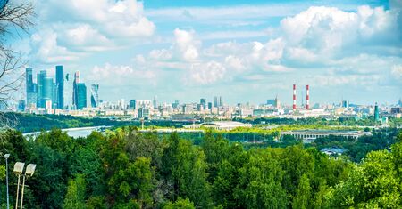 City the Moscow .View of * Moscow City * from the observation deck on the Sparrow Hills.Russia.の写真素材