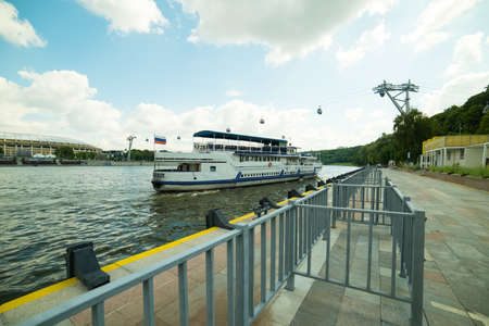 City the Moscow .Moscow River Embankment - Sparrow Hills.Russia.のeditorial素材