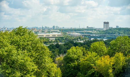 City the Moscow .City aerial view, Observation deck "Sparrow Hills" .Russia.の写真素材