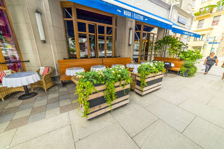 City the Moscow. Mamonovsky Lane / Tverskaya Street, Russia.のeditorial素材