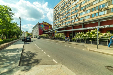 City the Moscow. Bolshaya Bronnaya street, Russia.の写真素材