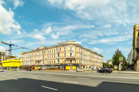 City the Moscow .1st Tverskaya-Yamskaya street 2s2, Russia.の写真素材