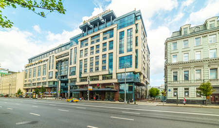 City the Moscow, Hotel "InterContinental Tverskaya", Tverskaya street, Russia.のeditorial素材