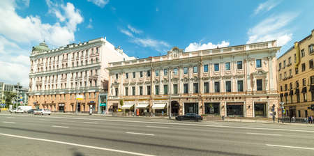 City the Moscow. Tverskaya, House of EI Kozitskaya - GG Eliseev's shop (âEliseevskyâ), Russia.のeditorial素材