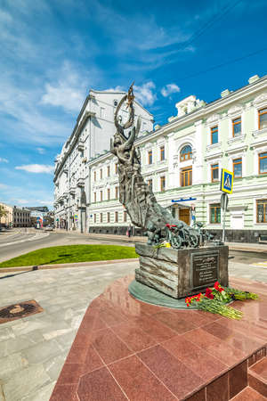 City the Moscow .Monument to the victims of Beslan, symbolizes the souls of the children who died in Beslan, flying away into heaven.のeditorial素材