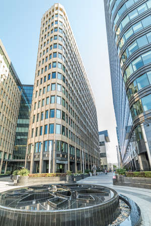 Business Center White Square Butyrsky Val.sculptural composition "White City" .Russia.2019のeditorial素材