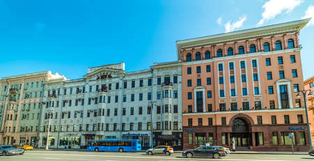 City the Moscow .1st Tverskaya-Yamskaya street, 16 / 23s1.Russia.2019のeditorial素材