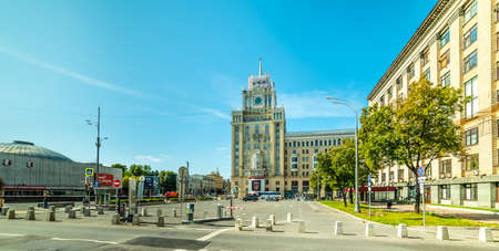 City the Moscow .Beijing Hotel, Triumphal Square.Russia.2019のeditorial素材