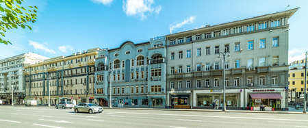 City the Moscow .1st Tverskaya-Yamskaya street.Russia.2019のeditorial素材