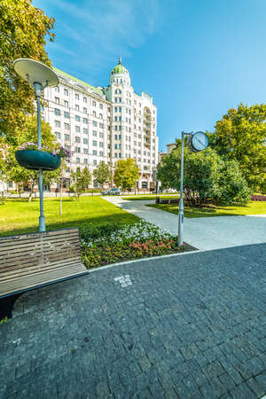 City the Moscow. Garden of Triumph Square.Russia.2019のeditorial素材