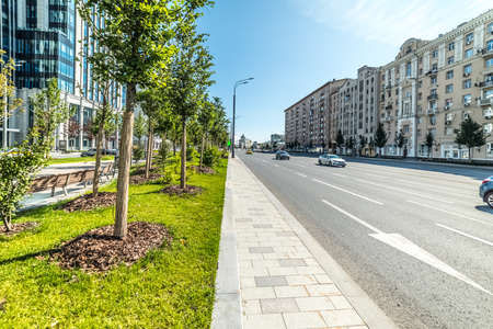 City the Moscow .Sadovaya-Karetnaya street.Russia.2019のeditorial素材