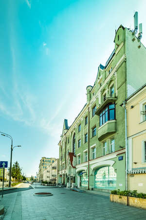 City the Moscow .Sadovaya-Karetnaya street, 22s1.Russia.2019のeditorial素材