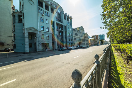 City the Moscow .Tsvetnoy Boulevard, 30k2.Russia.2019のeditorial素材