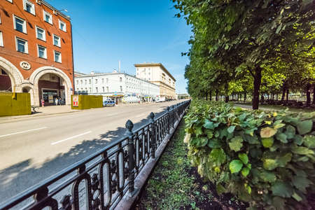 City the Moscow .Tsvetnoy Boulevard, 17.Russia.2019のeditorial素材