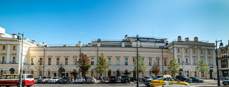The city of Moscow.Theatre Square, Maly Theatre.Russia.2020の写真素材