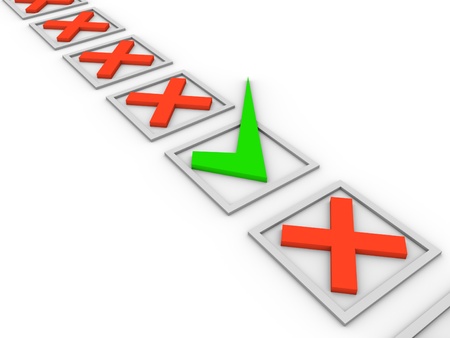 Choice conceptの写真素材