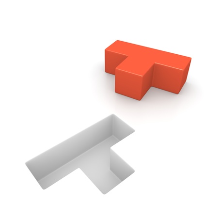 Concept of logic game  Computer generated image の写真素材