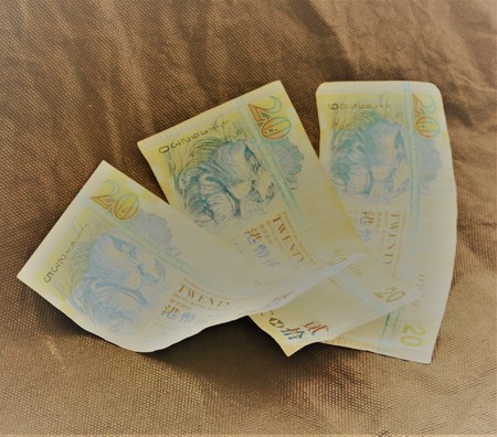 Twenty Hong Kong dollars. Very good, when you are many!の写真素材