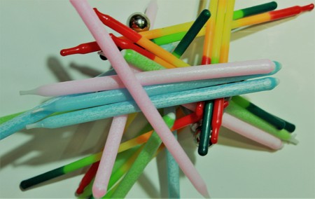 Color scheme for background screensaver. Soft colored wax for abstract background.の写真素材