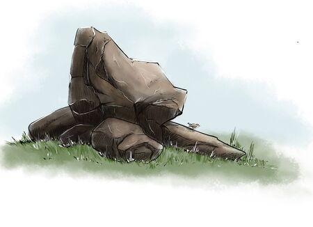 3d illustration - chic personal garden for a project design.の写真素材