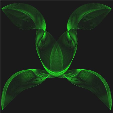 Abstract green smokeのイラスト素材