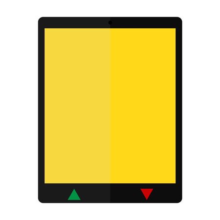 tablet with two buttons illustrationのイラスト素材