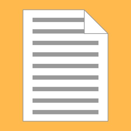 letter A4 iconのイラスト素材