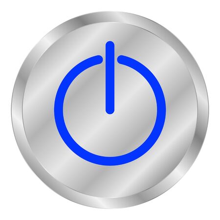 mettal button powerのイラスト素材